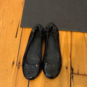 Tory Burch Black Patent Flats